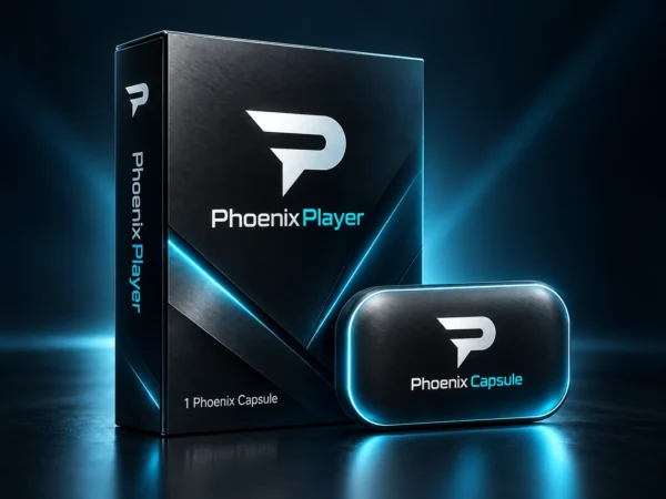 Representación conceptual de Phoenix Player con una Phoenix Capsule incluida
